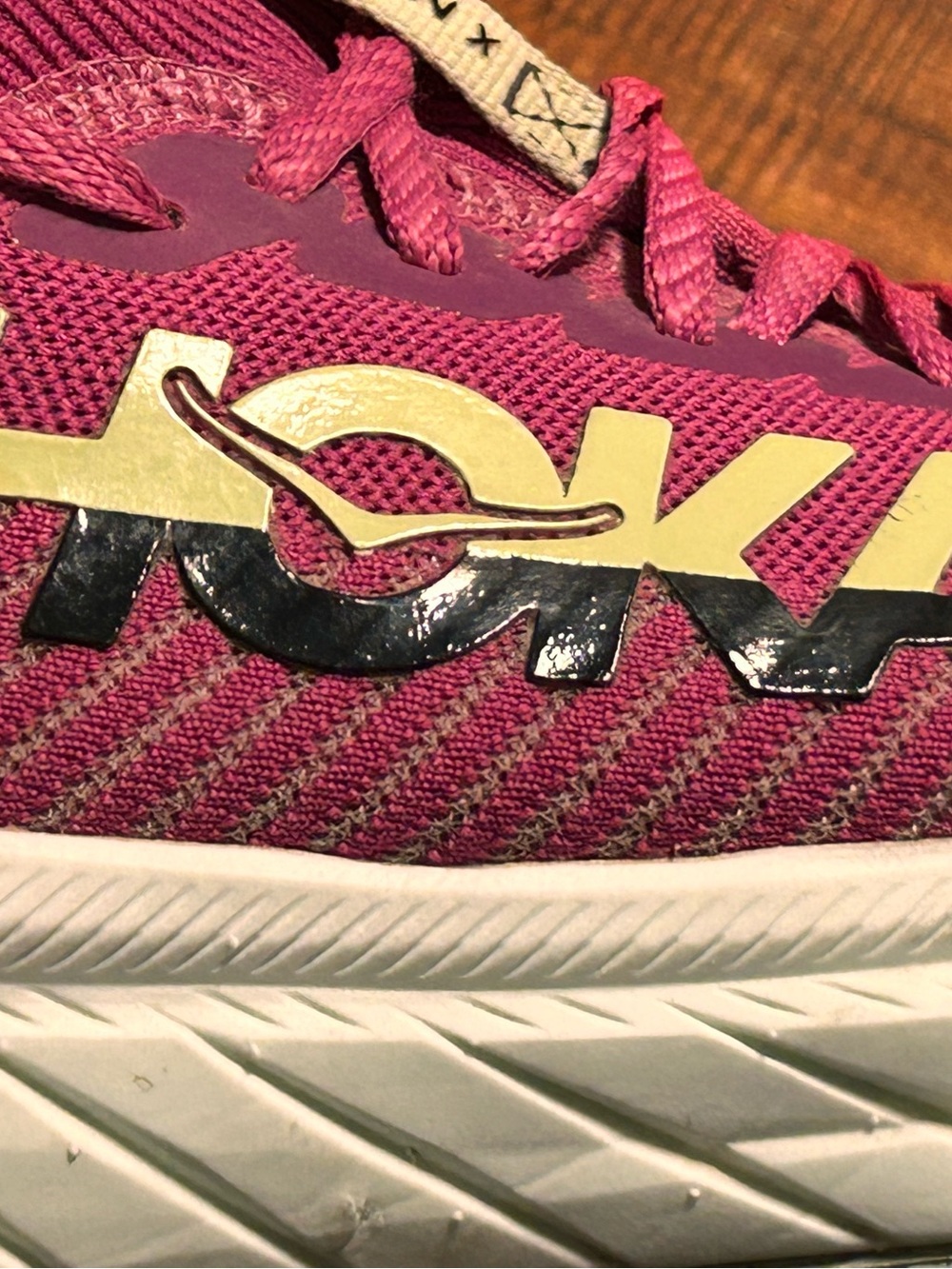 Hoka Womens Carbon X 3 one one Running Shoes Purple, Fuchsia, Black, Size 10 B - Picture 5 of 12